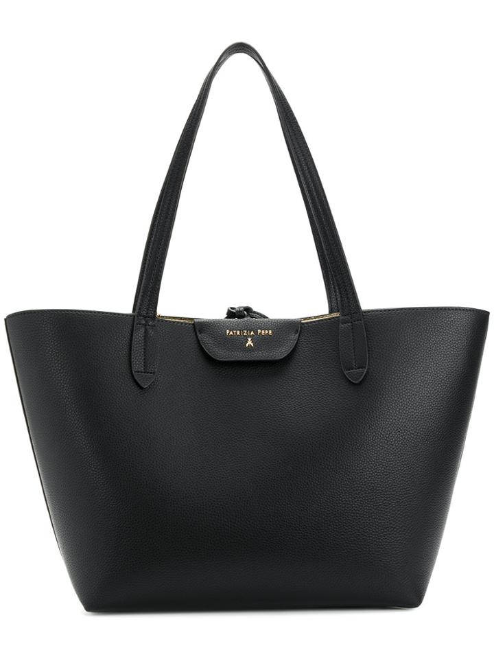 Patrizia Pepe Reversible Shopper Tote Bag - Black