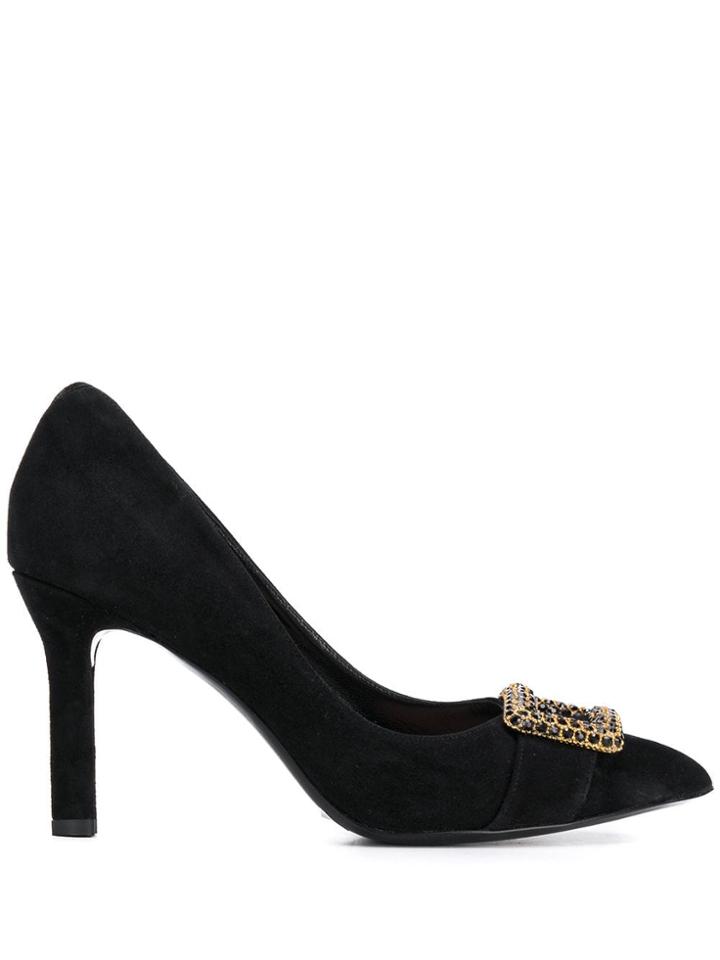 Escada Crystal Embellished Pumps - Black