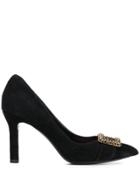Escada Crystal Embellished Pumps - Black