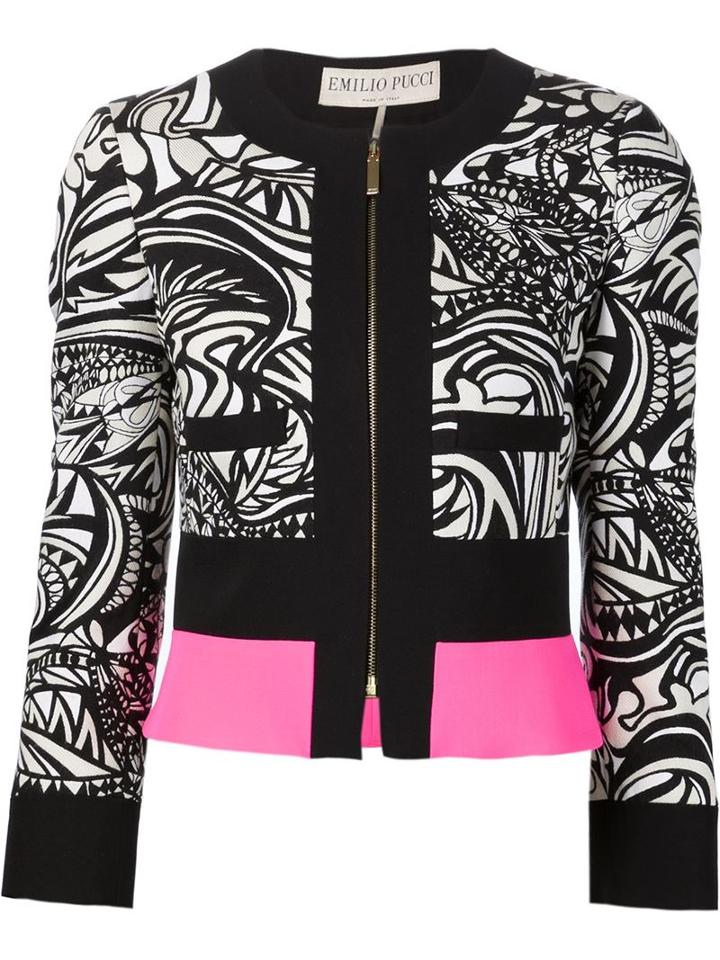 Emilio Pucci Zipped Jacquard Jacket
