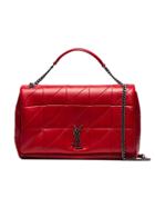 Saint Laurent Slp Jamie L Ptchwrk Slv Hw - Red