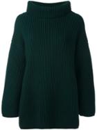 Stefano Mortari Oversized Jumper, Women's, Green, Virgin Wool