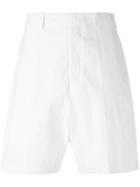Rick Owens Classic Tailored Shorts, Women's, Size: 44, White, Cotton/spandex/elastane/cupro