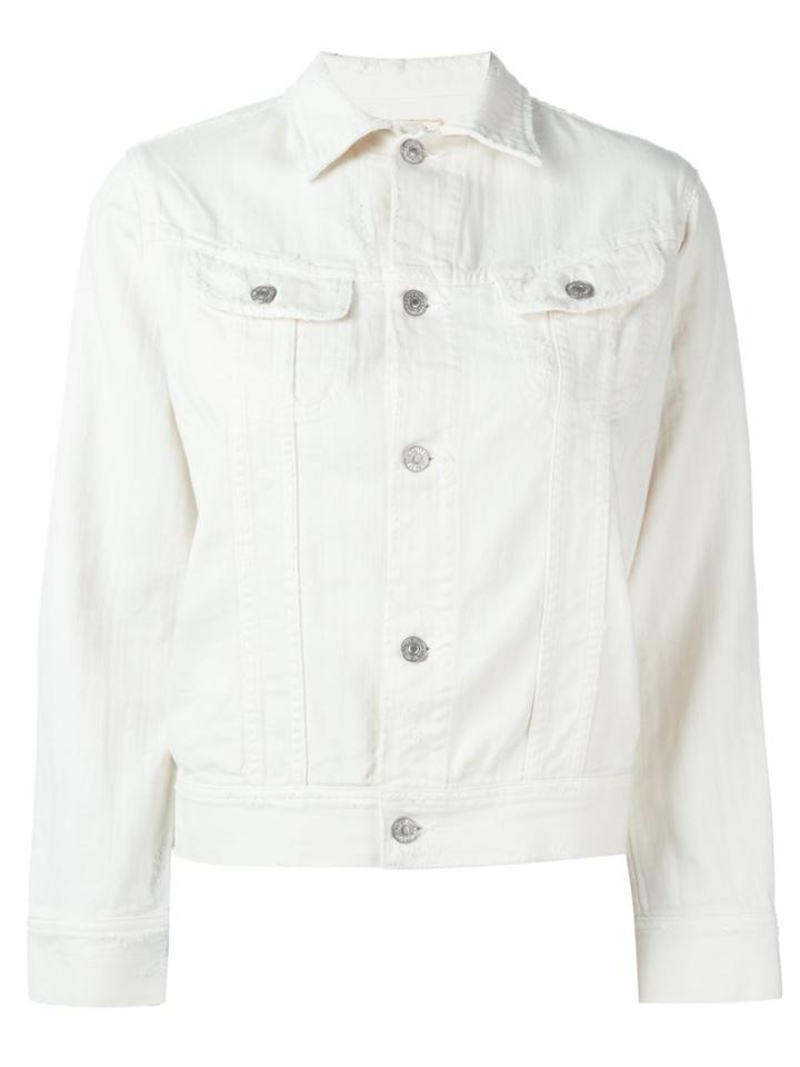 Citizens Of Humanity Denim Jacket, Women's, Size: Medium, White, Cotton