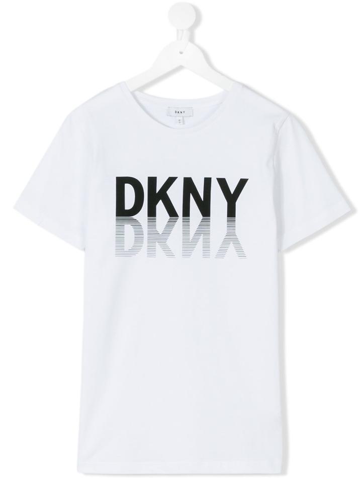 Dkny Kids - Teen Logo Print T-shirt - Kids - Cotton - 16 Yrs, Boy's, White