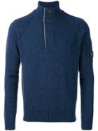 Cp Company Turtle Neck Jumper - Blue