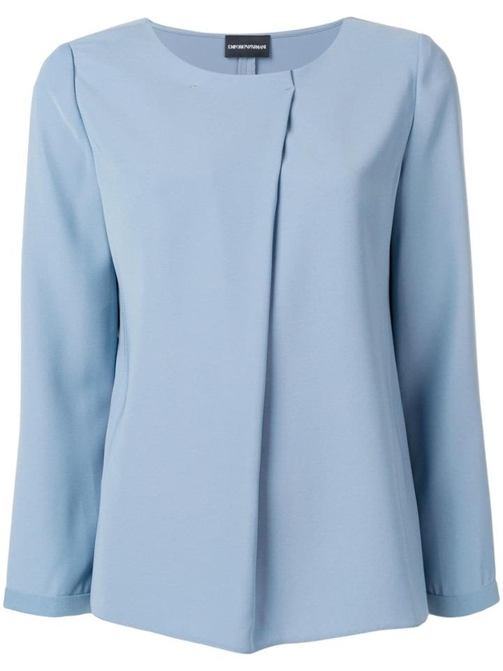Emporio Armani Poly Blouse - Blue