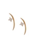 Wasson Moon Earrings - Metallic