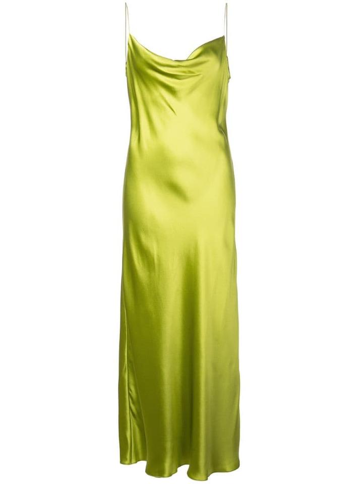 Cinq A Sept Solid Marta Slip Dress - Green