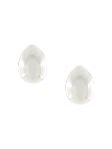 Fjord Chunky Mirrored Earrings - Silver