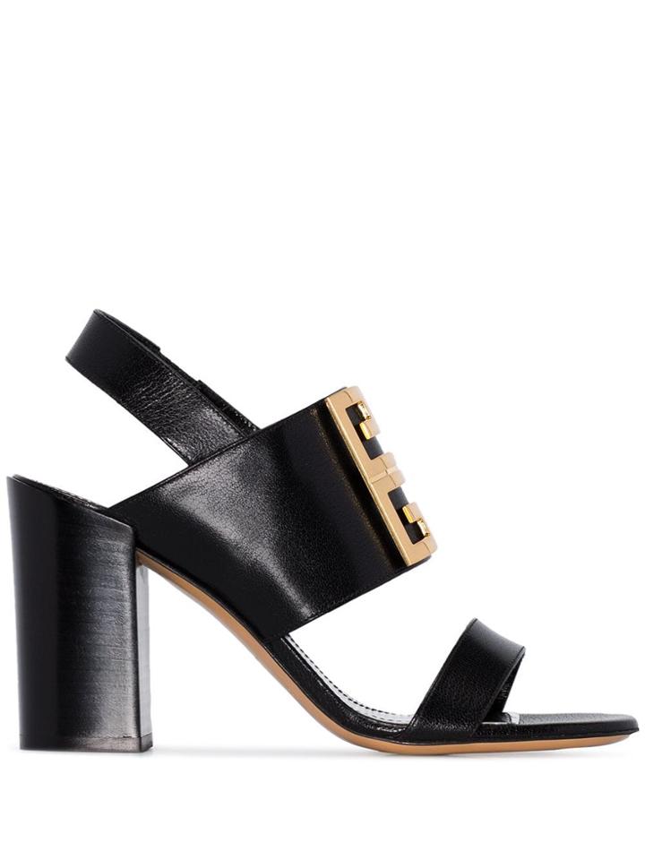 Givenchy 4g Logo Mules - Black