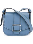 Michael Michael Kors Saddle Shoulder Bag, Women's, Blue, Leather