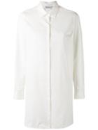 Max Mara - Elongated Shirt - Women - Cotton - 44, White, Cotton