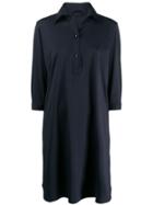 Rrd Plain Polo Shirt Dress - Blue