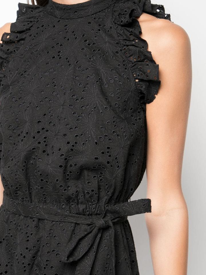Robert Rodriguez Studio Short-sleeve Flared Midi Dress - Black