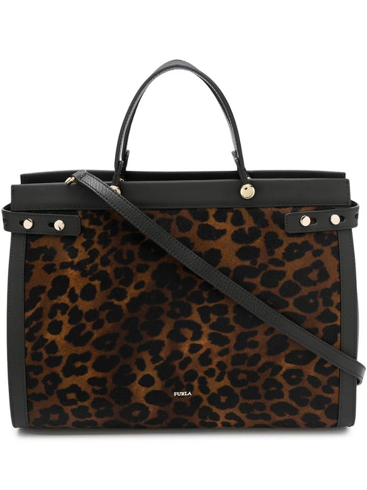 Furla Lady M Medium Tote - Brown