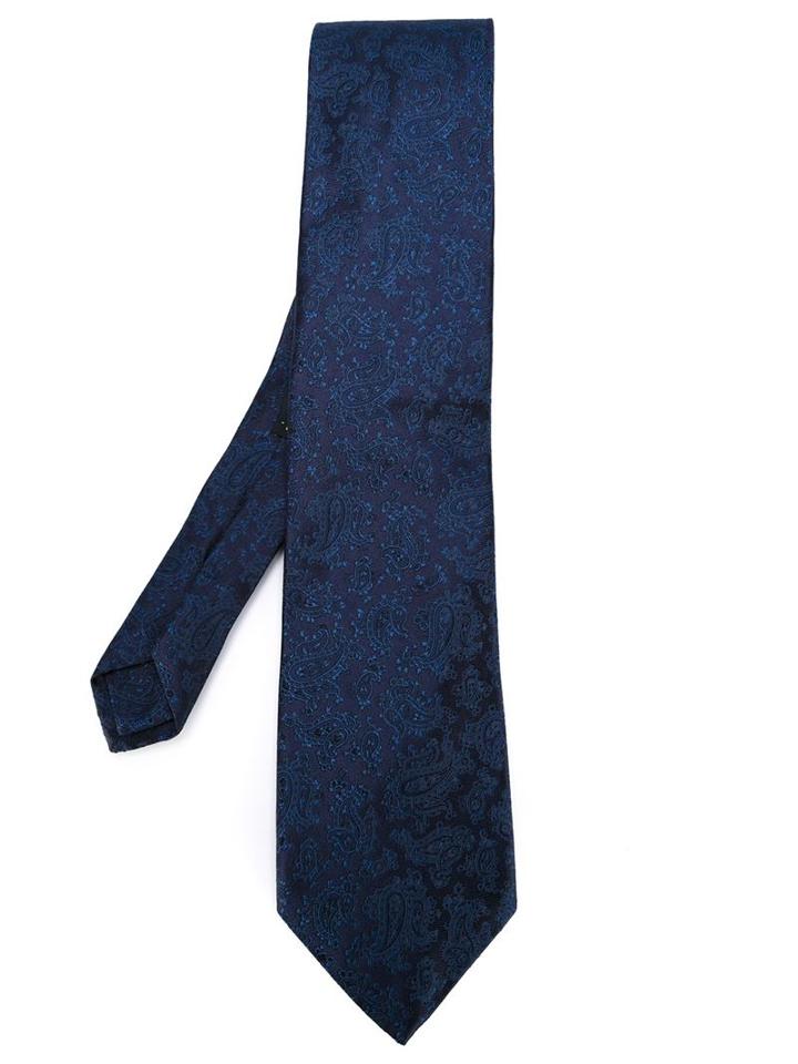 Etro Paisley Embroidered Tie