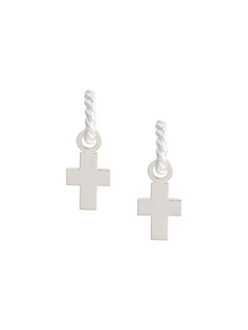 Isabel Lennse Xs Cross Pendant Earrings - Silver