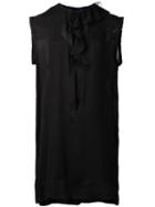 Sharon Wauchob Ruffled Collar Dress, Women's, Size: 36, Black, Silk