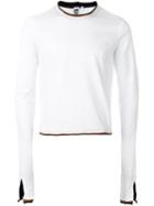 Telfar Crew-neck Sweatshirt, Men's, Size: Medium, White, Cotton