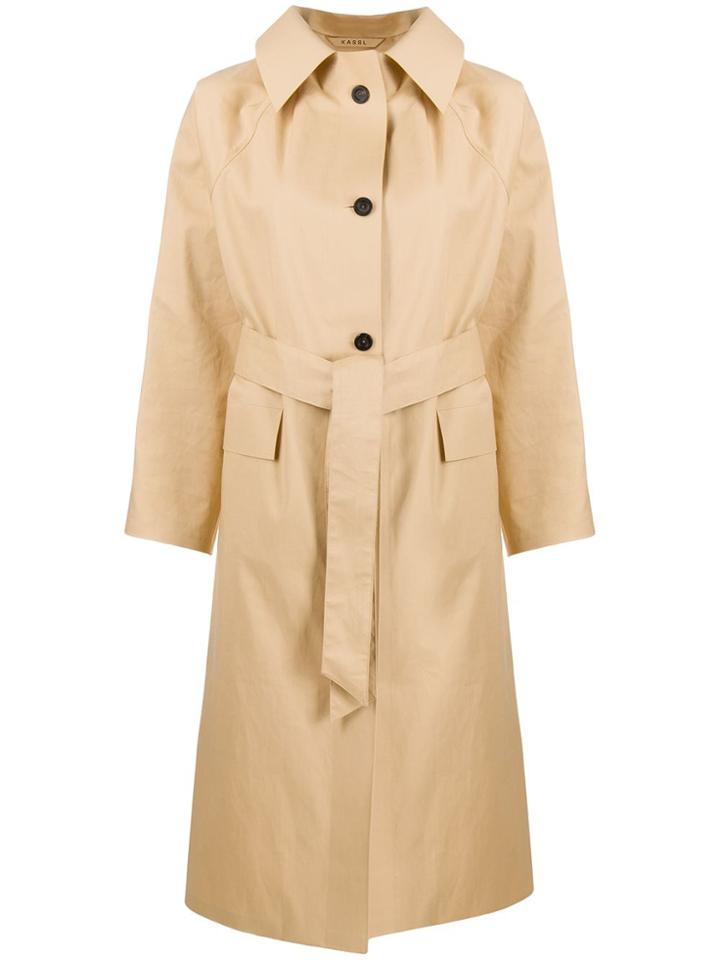 Kassl Editions Tie-waist Trench Coat - Neutrals