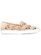 Unützer Perforated Slip-on Sneakers - Nude & Neutrals