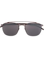 Mykita Square Frame Sunglasses, Women's, Red, Metal (other)
