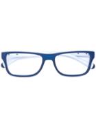 Dolce & Gabbana Square Frame Glasses, Blue, Rubber