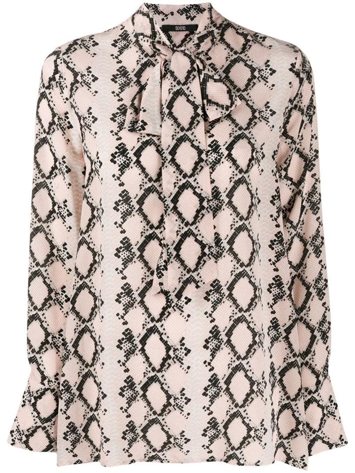 Sly010 Snakeskin Effect Top - Neutrals