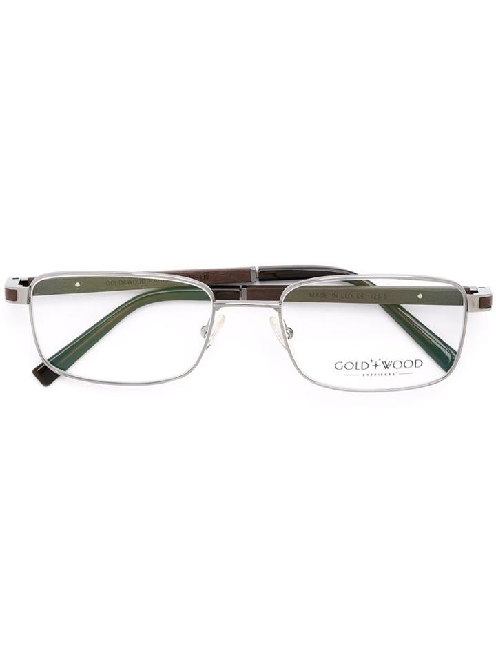 Gold And Wood 'i2665' Glasses