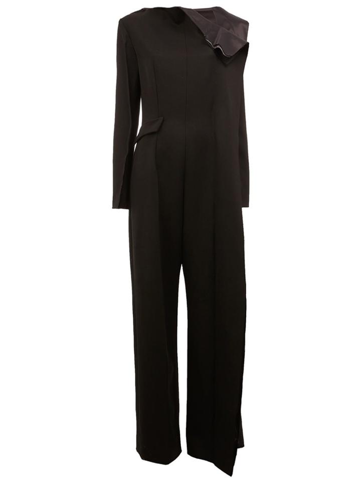 Yang Li Asymmetric Zip Fastening Jumpsuit - Black