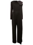 Yang Li Asymmetric Zip Fastening Jumpsuit - Black