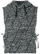 Engineered Garments Sleeveless Hooded Sweater - Grey