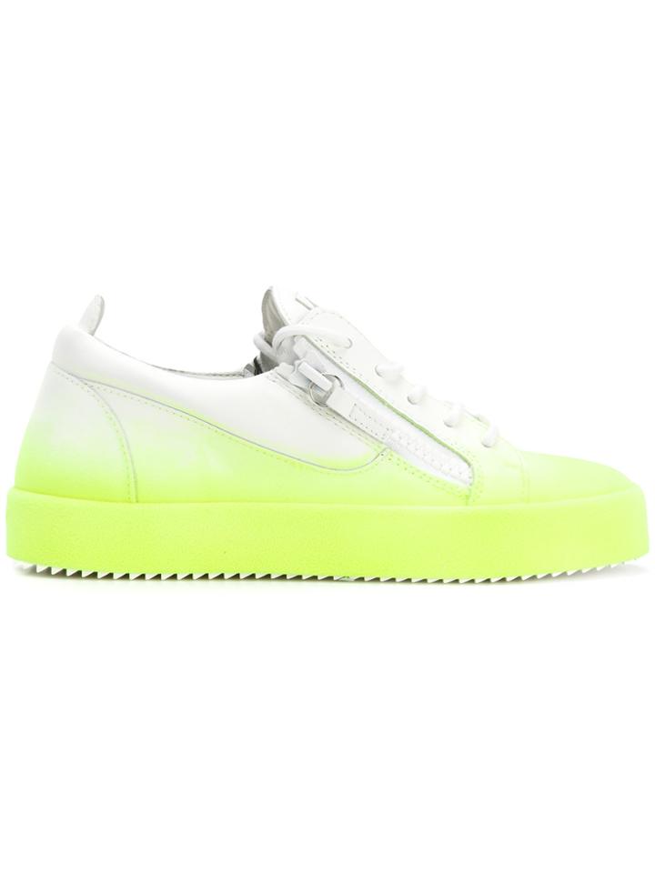 Giuseppe Zanotti Design May London Bicolour Sneakers - Yellow & Orange