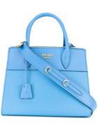 Prada Paradigme Bag, Women's, Blue, Calf Leather