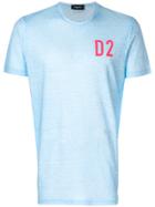 Dsquared2 D2 Logo Print T-shirt - Blue