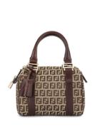 Fendi Pre-owned Zucca Pattern Hand Bag - Brown