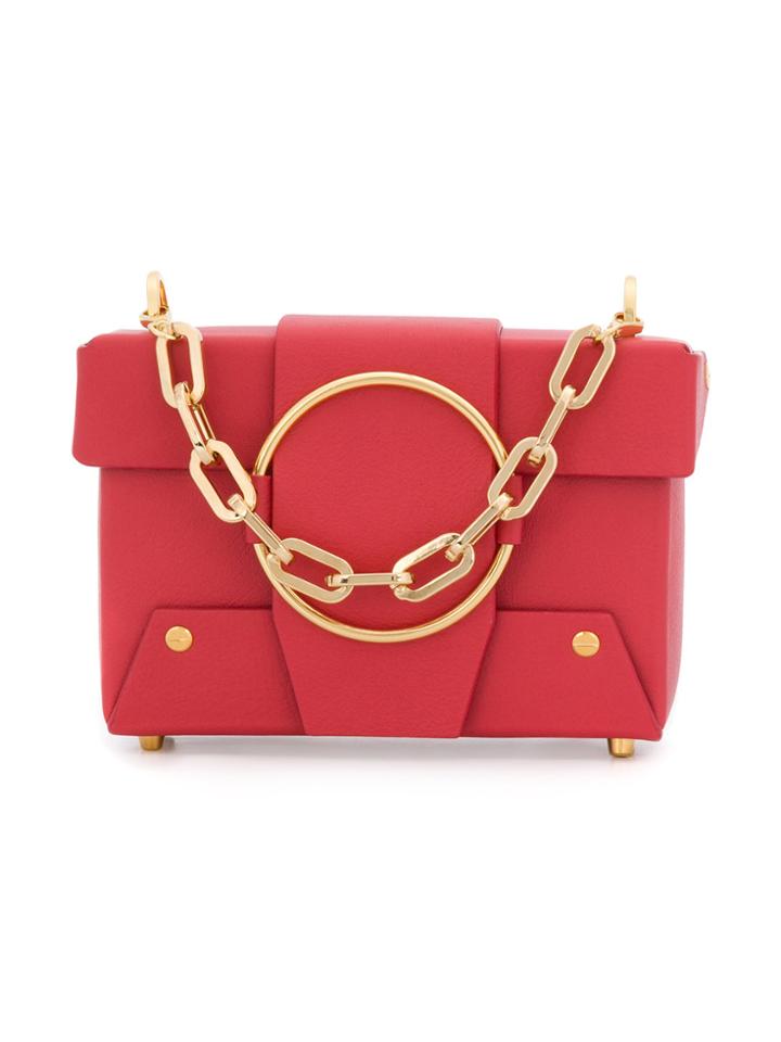 Yuzefi Flap Shoulder Bag - Pink & Purple