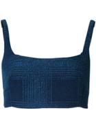 Manning Cartell Check This Out Cropped Top - Blue