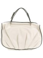 Marni Vintage Metal Bars Tote Bag - White