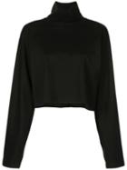 Rosetta Getty Cocoon Knitted Top - Black