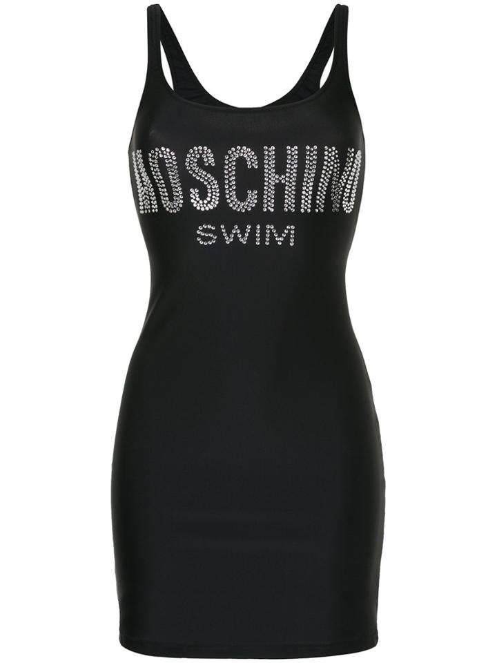Moschino Logo Mini Dress - Black