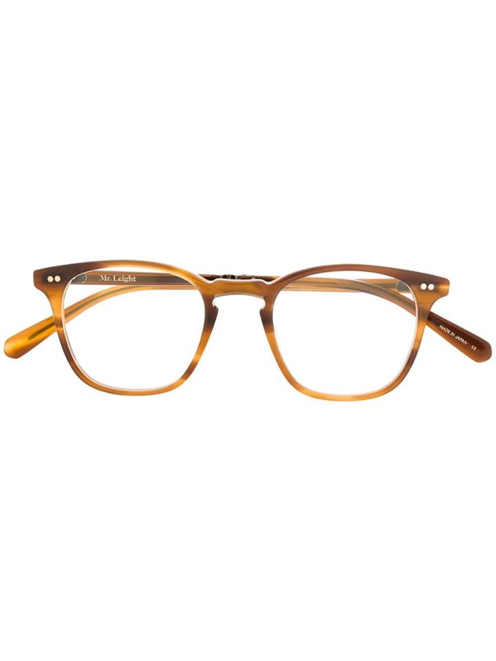 Garrett Leight Getty C Glasses - Brown