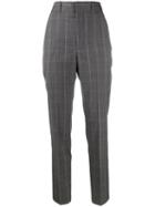 Isabel Marant Étoile Nelson Check Slim-fit Trousers - Grey