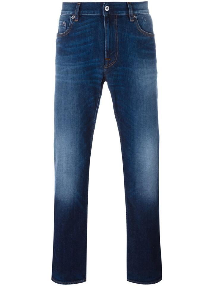 Stone Island - Straight Fit Jeans - Men - Cotton/spandex/elastane - 36, Blue, Cotton/spandex/elastane