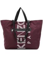 Kenzo Logo Shopping Tote - Pink & Purple