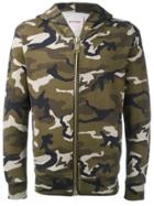 Palm Angels Zipped Hoodie - Green