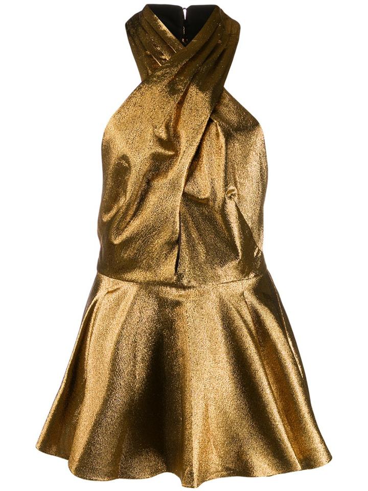 Racil Neck Wrap Top - Gold