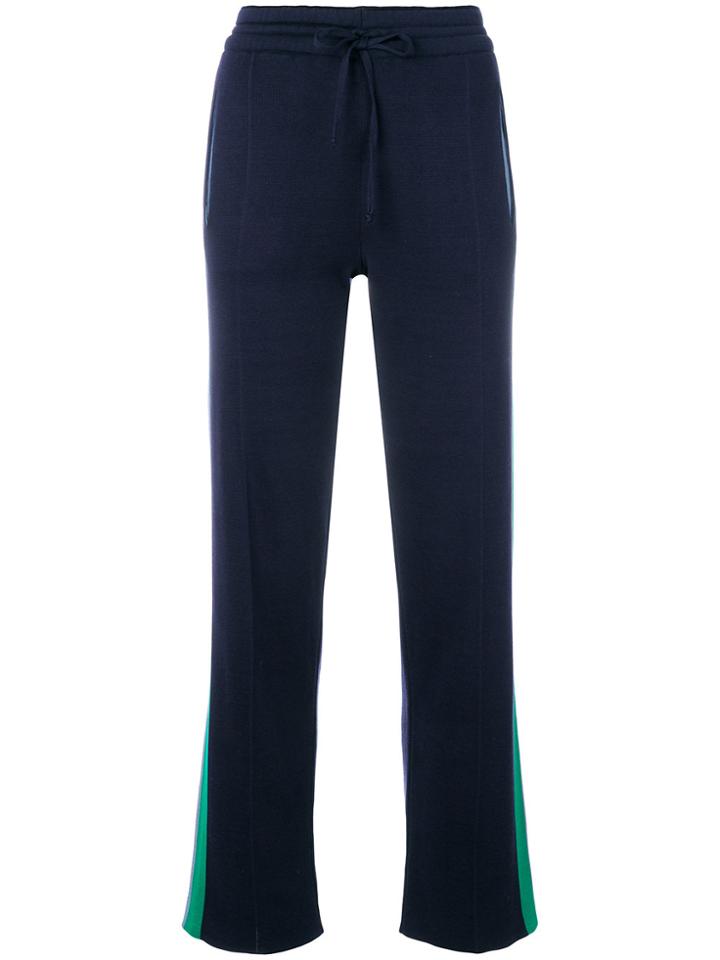 Semicouture Side Stripe Trousers - Blue