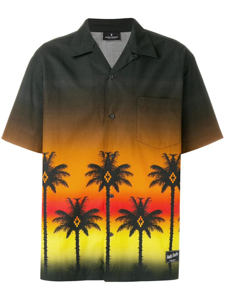 Marcelo Burlon County Of Milan Palms Shirt - Brown